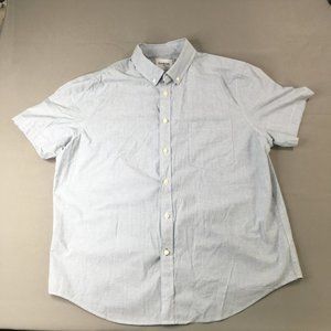 Goodiellow Mens Shirts Blue Extra Large Short Sleeve Button Down Casual Outdoor